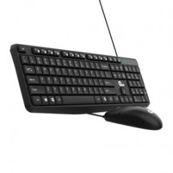 Kit de Teclado y Mouse Qian QKX20603 Negro IDCARDKR2K