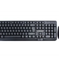 KIT TECLADO Y MOUSE VORAGO KM302 INALAMBRICO NEGRO SBNB600