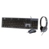 Kit TecladoMouseDiadema para Oficina PERFECT CHOICE PC201700 Negro 1000 DPI 6005460