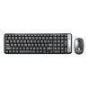 Kit Teclado y Mouse inalámbrico compacto Espanol Negro/Gris 10 m 6000625 BROBOTIX IDCARDKR2K