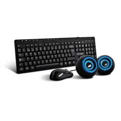 Kit Teclado y Mouse VORAGO Estándar 105 teclas Negro 1000 DPI  TL1