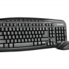Kit Teclado y Mouse Inalámbrico VORAGO  KM303 Estándar 103 teclas Negro 10 m 1200 DPI  SBNB600