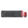 Kit Teclado y Mouse inalámbrico compacto Espanol Negro/Rojo 10 m 6000632 BROBOTIX IDCARDKR2K