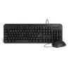 Kit Teclado y Mouse VORAGO KM107 Negro  TL1