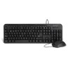 Kit Teclado y Mouse VORAGO KM107 Negro  TL1