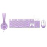 Kit alámbrico mouseteclado morado Perfect Kids Farben PC201724  TL1