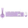 Kit alámbrico mouseteclado morado Perfect Kids Farben PC201724  TL1