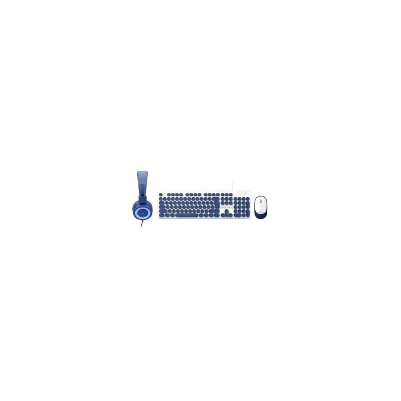 Kit alámbrico mouseteclado Azul Perfect Kids Farben PC201731 TL1