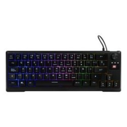 Teclado Vorago Start The Game KB506 Tkl Factor 65 Rgb Rueda Multimedia Alámbrico Anti Ghosting Usb Negro TL1