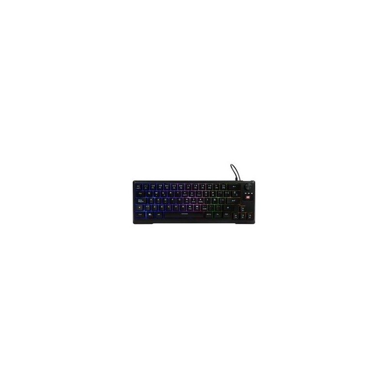 Teclado Vorago Start The Game KB506 Tkl Factor 65 Rgb Rueda Multimedia Alámbrico Anti Ghosting Usb Negro TL1