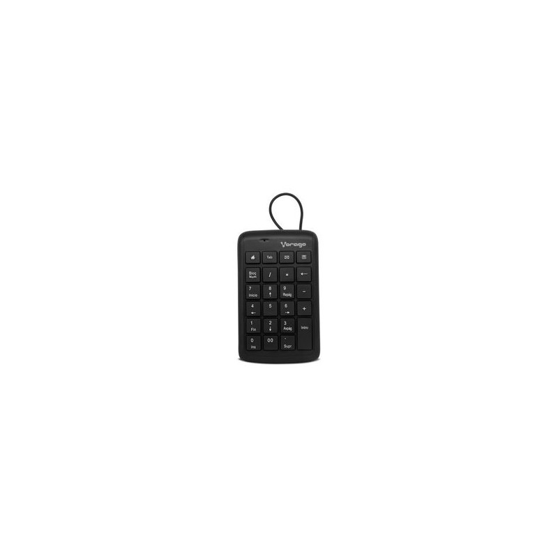 Teclado VORAGO KB105 USB Notebook/PC Negro TL1