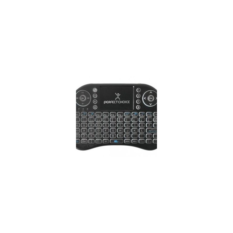 Mini Teclado PERFECT CHOICE PC201007 QWERTY Negro Universal Inalámbrico TL1