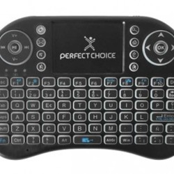 Mini Teclado PERFECT CHOICE PC201007 QWERTY Negro Universal Inalámbrico TL1