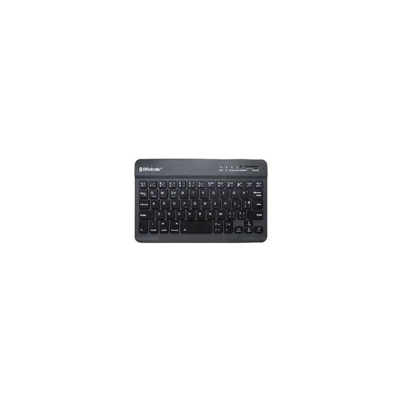 Teclado Inalámbrico Bluetooth MINI Portable Bateria Recargabe duración hasta 72h P/Portátil Tablet y Celular Espanol Negro  6006