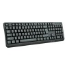Teclado Alámbrico VORAGO KB102 USB Alámbrico Universal teclas FN Multimedia Negro.  SBNB600