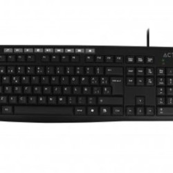 Teclado ACTECK Multimedia T300 USB Estándar Negro Alámbrico TL1