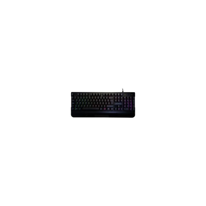 Teclado APOLO Balam Rush BR931359 USB Negro Iluminación de 3 colores Reposa munecas fijo TL1