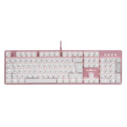 Teclado Mecánico GAME FACTOR KBG400PKBL Switch Red USB Rosa y Azul TL1