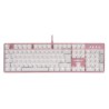 Teclado Mecánico Game Factor KBG400PKRD Switch Red USB Rosa y Rojo TL1
