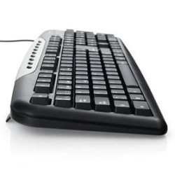 Teclado VERBATIM USB Alámbrico PC/server Negro TL1