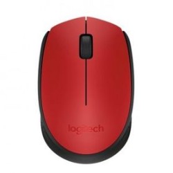 Mouse LOGITECH M170 Rojo RF inalámbrico TL1