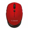 Mouse basico inalambrico TechZone hasta 1600 DPI´s 3 botones textura en rubber color rojo 1 ano de garantia. TL1