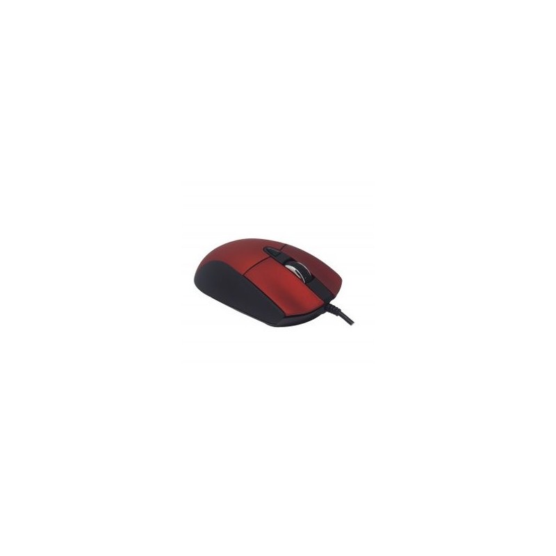 Mouse Naceb Technology NA0115R Rojo 6 botones Alámbrico Óptico 800  2400 DPI TL1