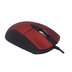 Mouse Naceb Technology NA0115R Rojo 6 botones Alámbrico Óptico 800  2400 DPI TL1