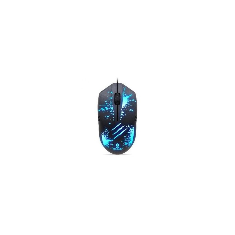 Mouse USB RGB XPLOTION BROBOTIX 263939  Negro 800/1200/1600 DPI TL1