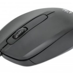 Mouse USB Óptico con Cable MANHATTAN 190190 Negro Óptico TL1