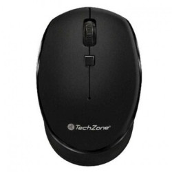 Mouse basico inalambrico TechZone hasta 1600 DPI´s 3 botones  textura en rubber color negro 1 ano de garantia. TL1