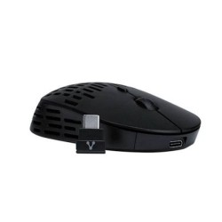 MOUSE VORAGO MO208 INALAMBRICO TIPO C Y BLUETOOTH HASTA 2400 DPI RECARGABLE NEGRO IDCARDKR2K