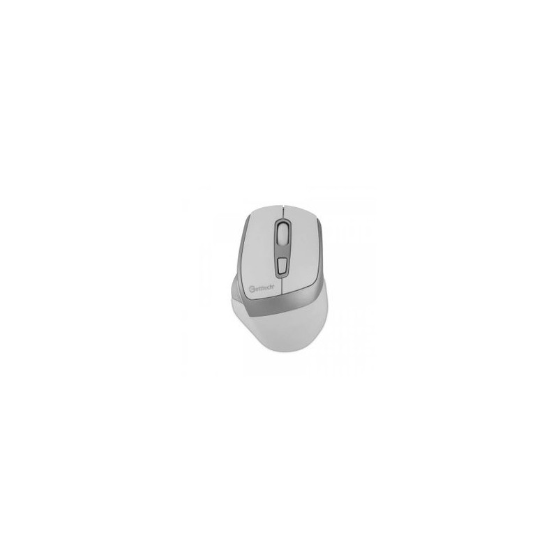 GETTTECH MOUSE INALAMBRICO PARA OFI 6D SENSOR 725F ILUMINACION RGB CUSTOM 7200 DPI 5 BOTON 1 SCROLL CONECTIVIDAD DUAL BLANCO GRI