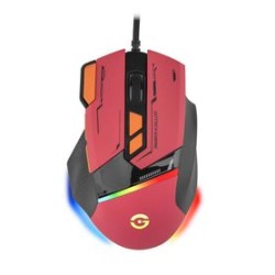 GETTTECH MOUSE GAMER SENSOR 725F ILUMINACION RGB PERSONALIZABLE HASTA 7200 DPI COLOR ROJO NARANJA MOD. GPMRGBWRG1RD NMG-30U2