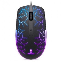 Mouse USB Iluminado RGB Storm  BROBOTIX 263946  Negro USB 800/1200/1600 DPI TL1
