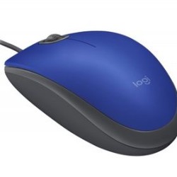 Mouse LOGITECH M110 Azul Alámbrico Óptico 1000 DPI TL1