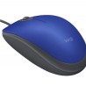 Mouse LOGITECH M110 Azul Alámbrico Óptico 1000 DPI TL1