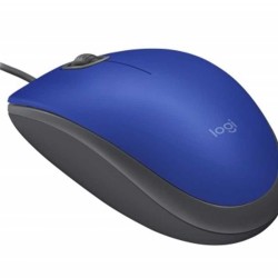 Mouse LOGITECH M110 Azul Alámbrico Óptico 1000 DPI TL1