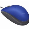 Mouse LOGITECH M110 Azul Alámbrico Óptico 1000 DPI TL1