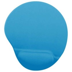 Mouse Pad C/ Almohadilla Tipo Gel AZUL TURQUESA Antiderrapante Monótono 24.521.50.2 Cms BROBOTIX  500074T TL1