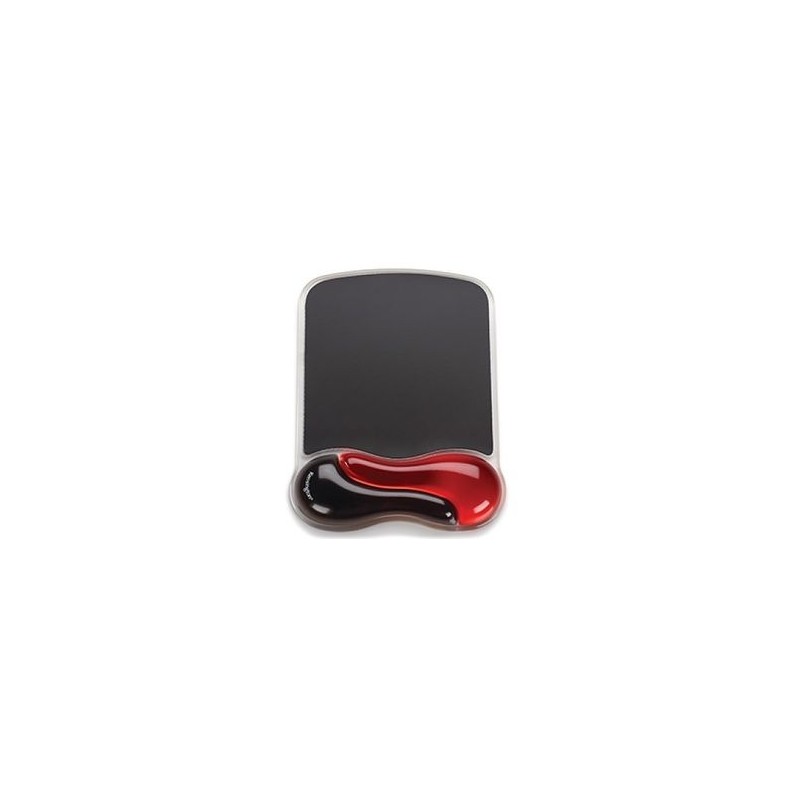 Alfombrilla para Ratón y Reposamunecas Kensington® Duo Gel Rojo Negro P5116 IDCARDKR2K