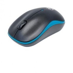 Mouse MANHATTAN 179416 Negro con detalles en Azul 3 botones RF inalámbrico Óptico 1000 DPI TL1