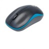 Mouse MANHATTAN 179416 Negro con detalles en Azul 3 botones RF inalámbrico Óptico 1000 DPI TL1
