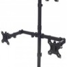 461566 Soporte para cuatro monitores movimiento con brazos de doble articulación monitores LCD de 13 pulgadas a 32 pulgadas hast