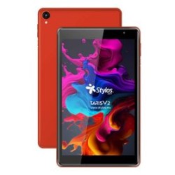 Tableta 8 pulgadas 232GB Rojo con funda Stylos. STTA81R IDCARDKR2K
