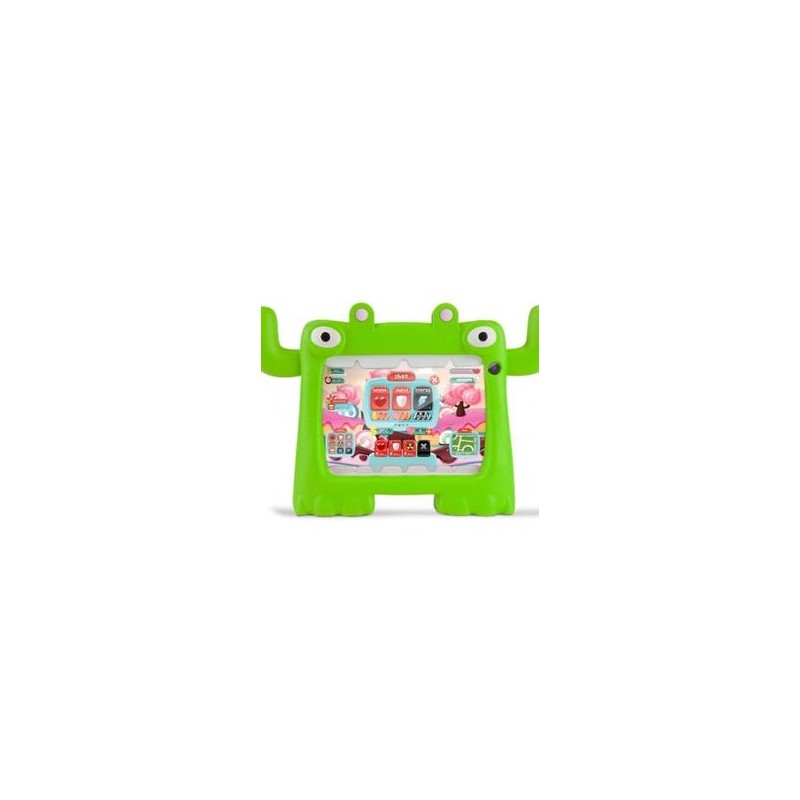 TABLET VORAGO PAD7KIDS 7 PULGADAS ANDROID 11 QUADCORE 2GB 32GB DUALCAM WIFI BT GMS FUNDA VERDE IDCARDKR2K
