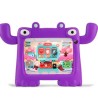 TABLET VORAGO PAD7KIDS 7 PULGADAS ANDROID 11 QUADCORE 2GB 32GB DUALCAM WIFI BT GMS FUNDA MORADA SBNB600