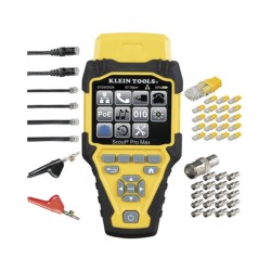 Juego De Probador De Cables De Red Con Transmisores Remotos Scout™ Pro Max. Detecta La Capacidad De La Red Y Las Velocidades De