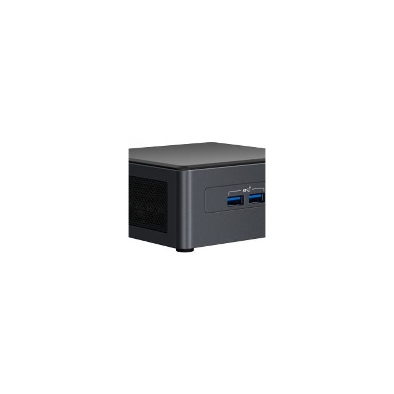 Mini PC Intel Core i51135G7. BNUC11TNHI50001. Soporta memoria DDR43200 1.2V SODIMM (NO INCLUYE RAM ALMACENAMIENTO NI SO) SIN JAC