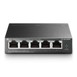 Switch no administrable (TLSG1005P) de (5) puertos 10/100/1000 Mbps (4) Puertos POE  TL1